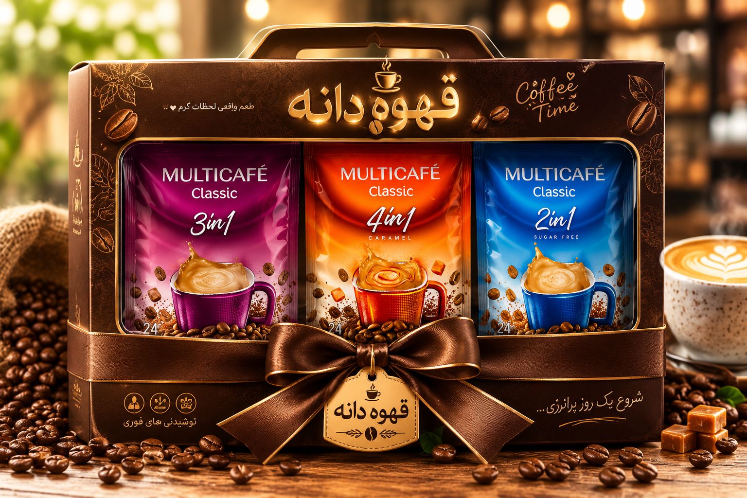 پک ۷۲ عددی مولتی کافه در سه طعم